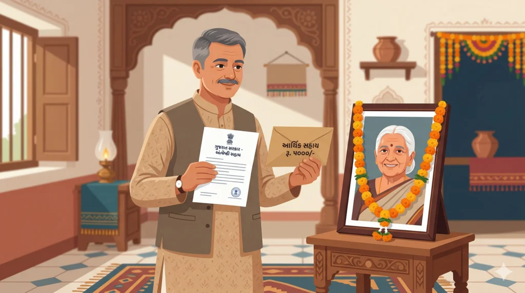 ગુજરાત સરકારની અંત્યેષ્ઠી સહાય યોજના 2026: સિનિયર સિટિઝનના અવસાન પર ₹5000 ની સહાય 2 Financial Help Scheme
